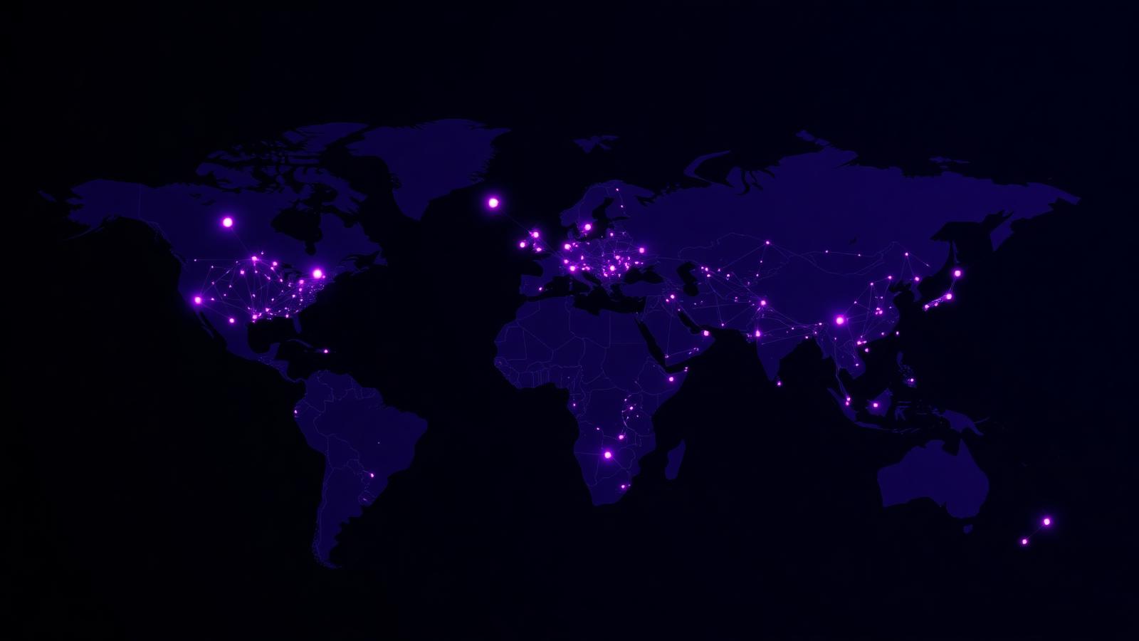 Illustration of the global network of laboratories, offices and inspection coverage